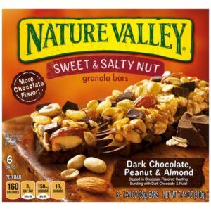 Dark Chocolate Peanut Almond Granola Bars
